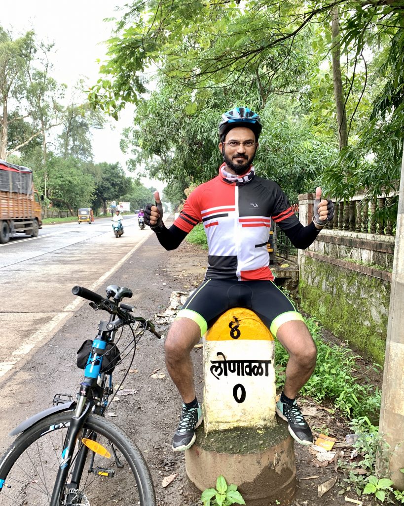 Cyclist at Lonavala